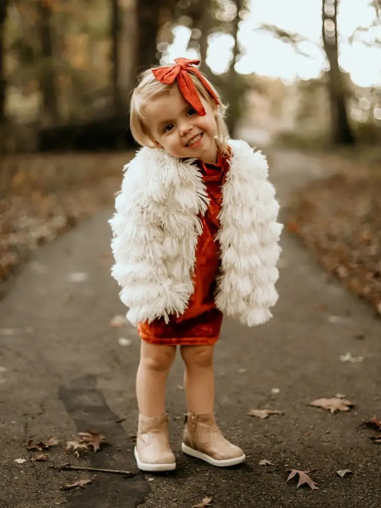 Faux Shag Layered Jacket