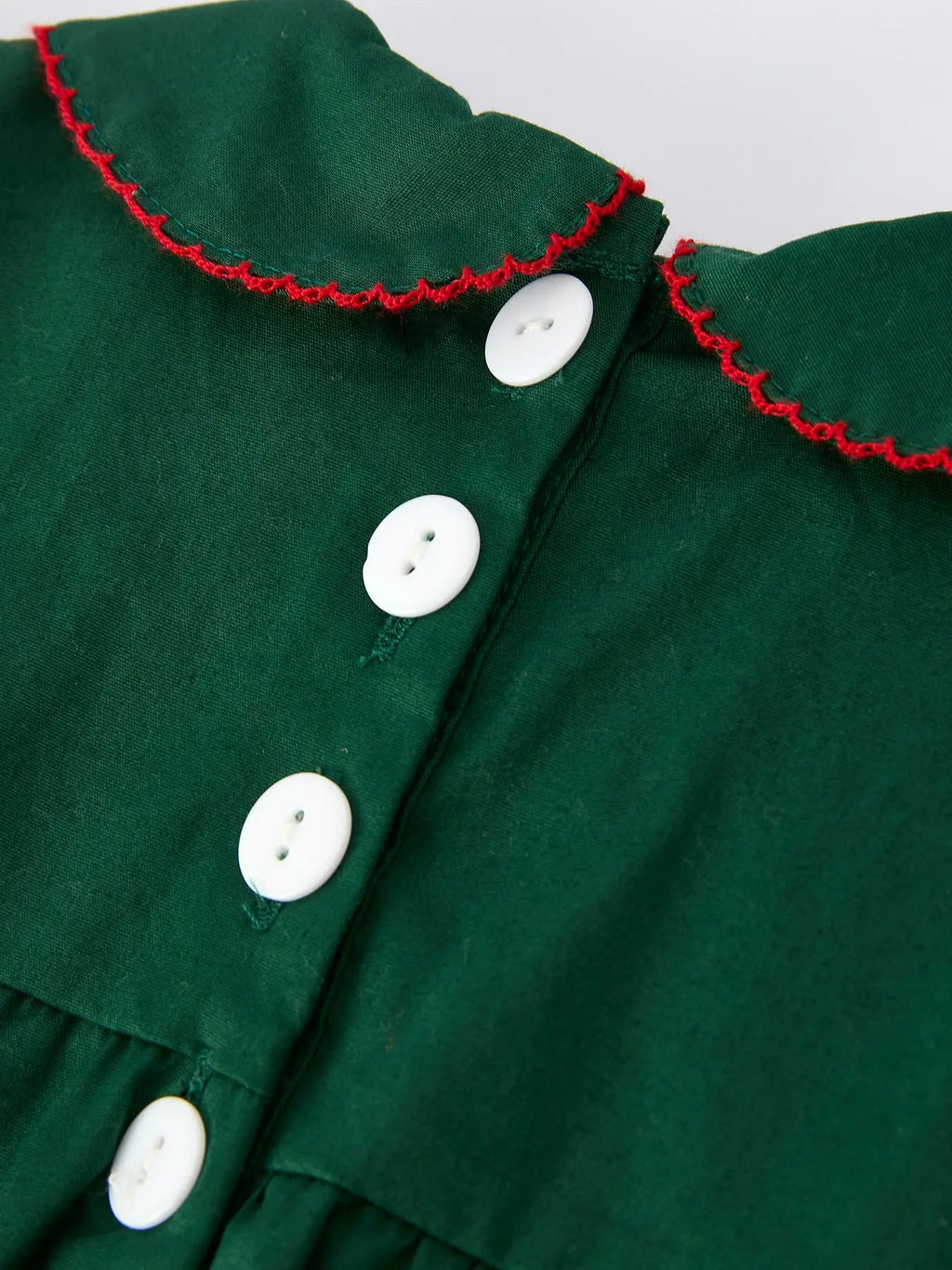 Baby Girl Green Santa Dress