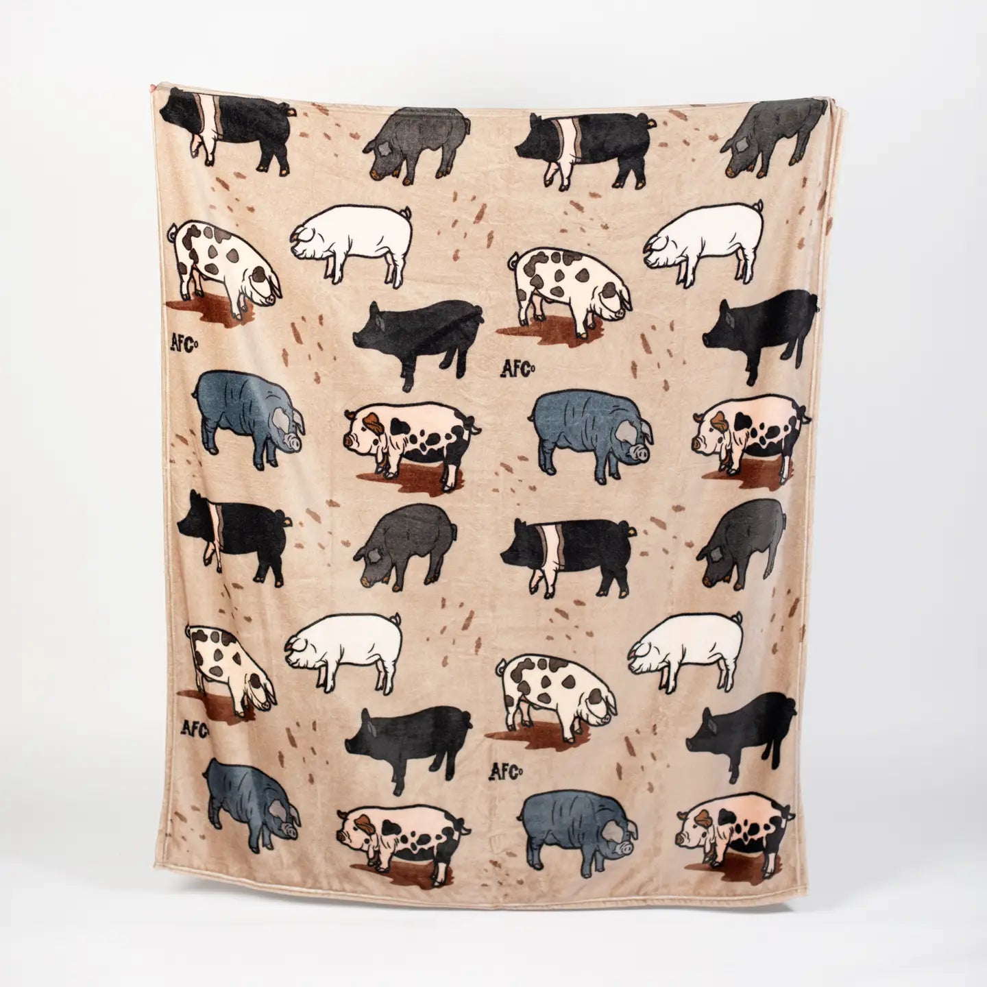 Pig Plush Blanket 50x 60"