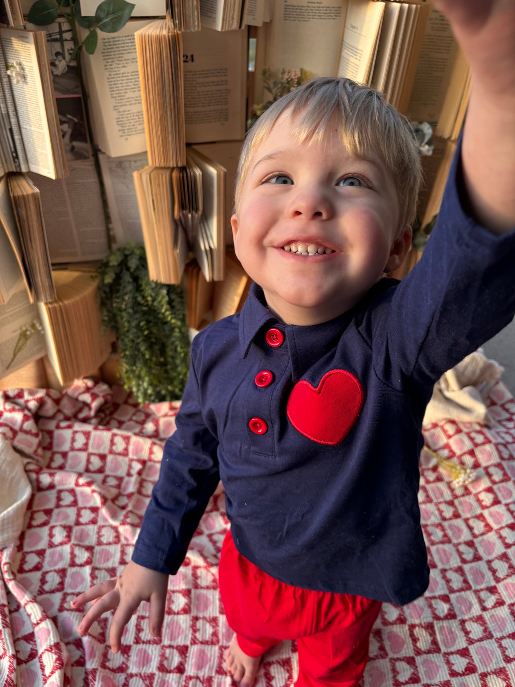 Love Game Embroidered Boys Outfit