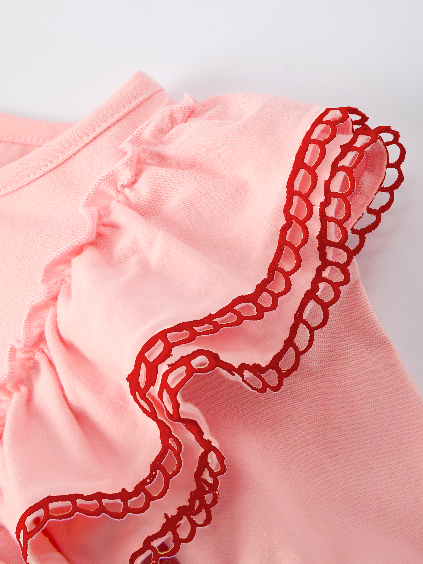 Valentine’s Day Sweetheart Pink Ruffle Girls Dress