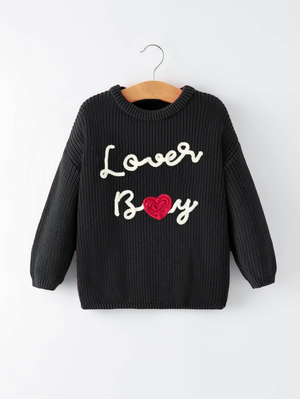 Lover Boy Black Knitted Pullover