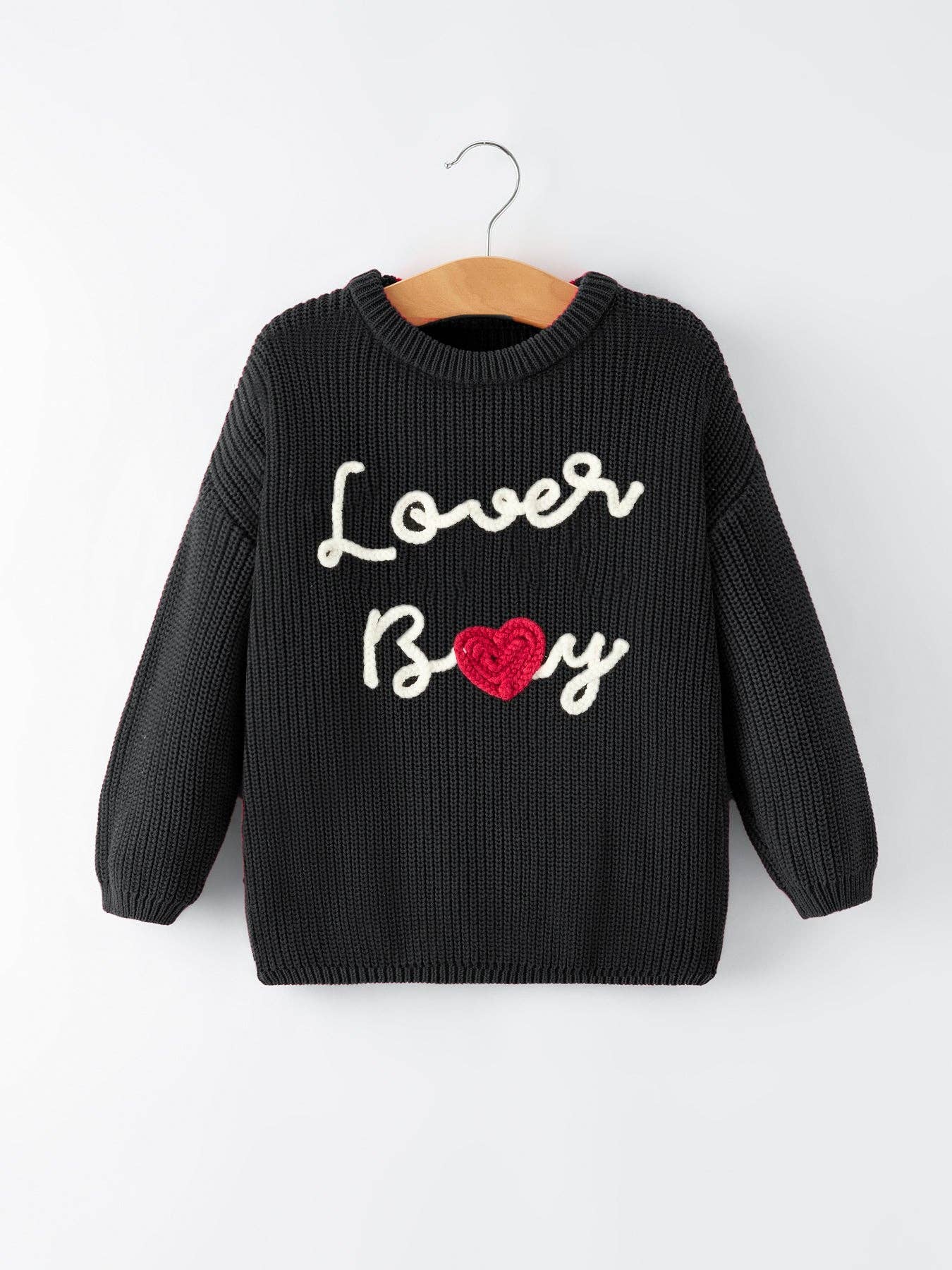 Lover Boy Black Knitted Pullover