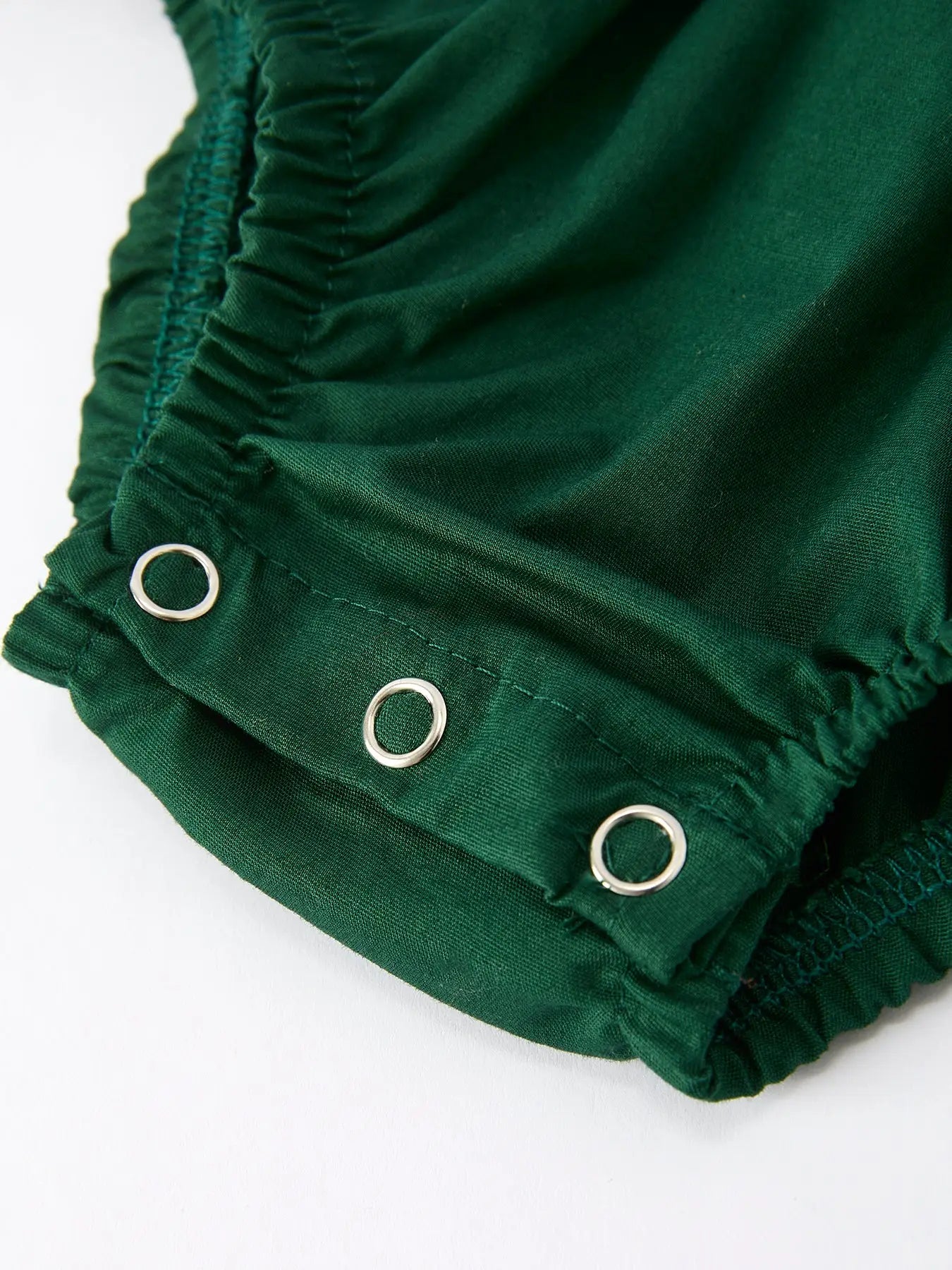 Baby Girl Green Santa Dress