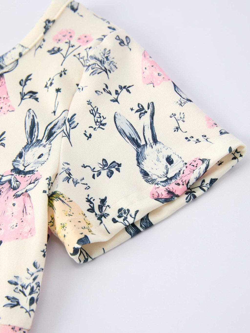 Easter Vintage Bunny Girls Twirl Dress