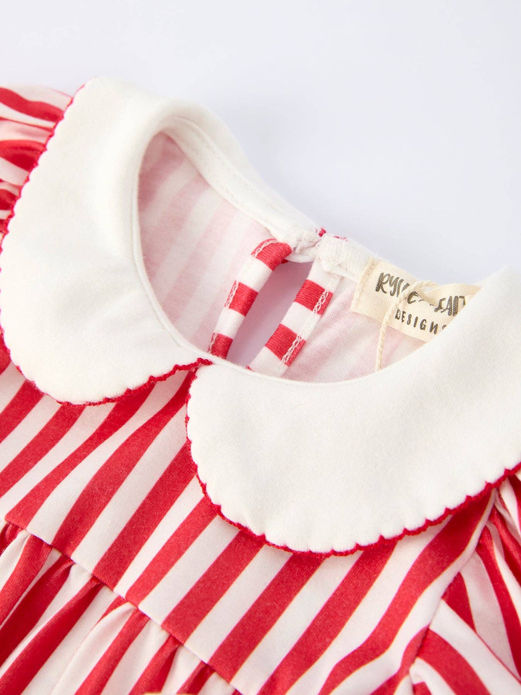 Baby Valentine Heart Romper – Red Stripe